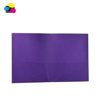 Carpeta de Presentación de Papel Ecológica de Tres Colores con Dos Bolsillos, Tamaño Carta, con Espacio para Tarjetas de Presentación y Logotipo Personalizado