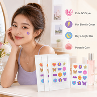 Patch Hydrocolloïde Anti-Acné avec Acide Salicylique et Centella, Autocollant Respirant et Imperméable pour l'Élimination des Imperfections