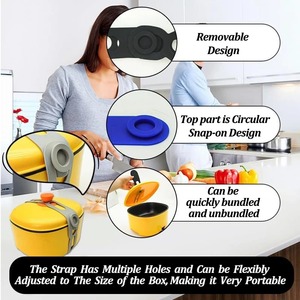 3Pcs Silicone Pot Lid Elastic Band Reusable Lunch Box Strap Holder Suitable Universal Clay Pots <b>Curtains</b> Bowls Latch Strap Ties - Product Image 6