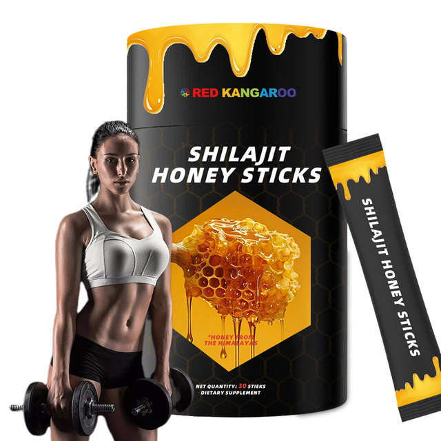 Manufacturer OEM Natural Mineral Liquid Supplement for Men and Women Immune Support Shilajit Honey Sticks