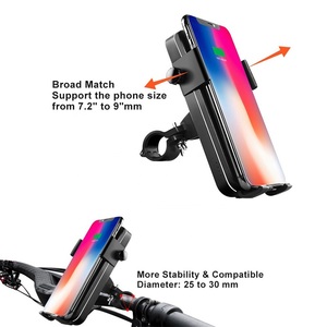 Support de téléphone portable intelligent de haute qualité avec batterie externe pour vélo avec chargeur sans fil - Product Image 5