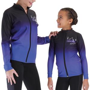Sublimation personnalisée Survêtement d'entraînement de voyage en équipe Ensembles d'échauffement Veste de joie Survêtements de l'académie de danse pour enfants - Product Image 1