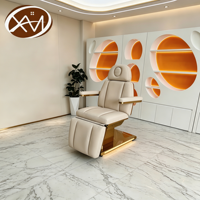 Table de massage électrique intelligente moderne, pliable, portable, beige, réglable en hauteur, pour spa, salon, salle de sport