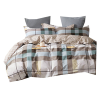 En stock tissu de coton sergé impression satin de fil peigné pour drap de lit taie d'oreiller et doublure en rouleau