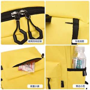 กระเป๋านักเรียนประถม-มัธยมต้น  รับทำโลโก้ ของขวัญบริษัท  ชั้นเรียนฝึกอบรม  เด็กอนุบาล สีเขียวมิ้นท์ สีน้ำตาล - Product Image 5