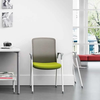 Chaise de tâche de maille certifiée par En1335 fixe pour le bureau de chaise d'ordinateur de salle de conférence de bureau