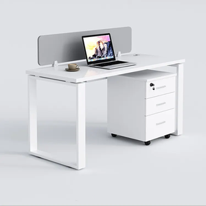 Hot Sell Melamine 3 Person Office Table Workstation With Divided Boards <strong>for</strong> Employee - Product Image 4