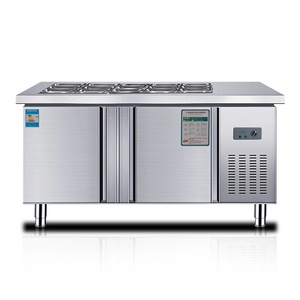 Mesa Refrigerada y Congelada Comercial de <span class=keywords><strong>1.5m</strong></span> para Guarniciones, Salsas y Ensaladas con Bandeja Ranurada para Exhibir Ingredientes - Product Image 6