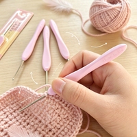 Crochet Jinlan Lanyu, kit de démarrage indispensable pour les débutants, aiguille en acier inoxydable lisse pour un crochet facile à partir de zéro
