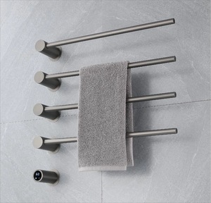 <span class=keywords><strong>Toallero</strong></span> Eléctrico de Pared de Acero Inoxidable de Alta Gama con Superficie PVD, Diseño <span class=keywords><strong>Moderno</strong></span>, para Uso en Hoteles, Barra de Baño Fija - Product Image 2