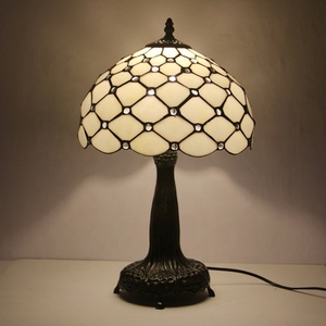 LongHuiJing 30CM Tiffany <b>Table</b> Lamp Grass Lampshade Bedroom <b>Bedside</b> Lamp Creative Fashion Retro <b>Table</b> Lamps - Product Image 6