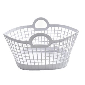 Laundry <b>Basket</b> Round Plastic Storage <b>Basket</b> Portable Clothing Organizer Multi Size Bathroom Wash Basin <b>Basket</b> - Product Image 2