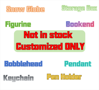 Figurines en résine non en stock, personnalisables avec image, personnage intéressant, tête carrée, FUN Bubble Head POP