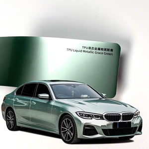 Película Protectora de TPU para Automóviles, Color Verde Metálico Líquido, Autoregenerable, Antiarañazos, con Acabado Brillante Premium, Efecto de Cambio de Color, con Garantía de 5 Años - Product Image 1