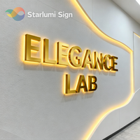 Letrero LED Personalizado, Letrero Acrílico Retroiluminado 3D para Salón de Belleza, Logotipo de Pared para Peluquería