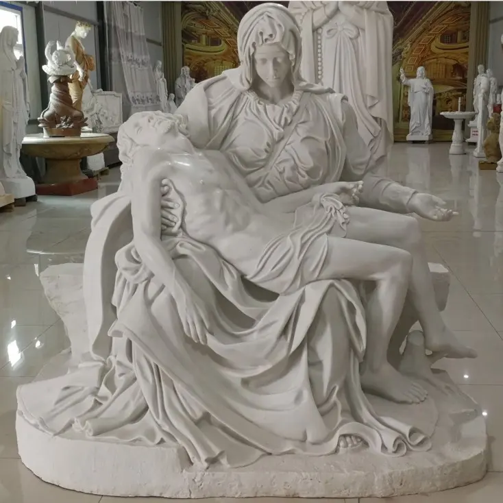 Patung Batu Taman Mesir Pieta Michelangelo Ukiran Marmer dan Patung