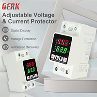 Protector de Sobretensión CA Monofásico SVC 15kVA Ajustable 63A con Relé de Monitoreo Multifunción para Carril DIN y Caja de Distribución con Pantalla