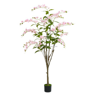 Plante Artificielle Prête à l'emploi (RTS) : Simulation de Verdure, Arbre Fleuri, Fleur de <span class=keywords><strong>Jasmin</strong></span> Décorative <span class=keywords><strong>pour</strong></span> Hôtels, Fenêtres, Décoration Murale de Maison, Panneau Mural de Mariage, Bureau - Product Image 2