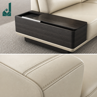 Ensemble de canapés de bureau exécutif en cuir en forme de L, style italien moderne et minimaliste, couleur crème, modulaire, durable, écologique, haute densité