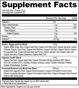 Nhãn hiệu riêng Hữu Cơ Khoáng Superfood chế độ ăn uống chất xơ siêu rau xanh bột hoàn chỉnh Vitamin tổng hợp và thảo dược bổ sung - Product Image 2