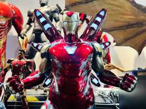 Modèle miniature Iron Man pour la décoration de la maison, collection MK85 MK7, <span class=keywords><strong>figurine</strong></span> en résine Iron Man, artisanat - Product Image 3