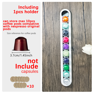 Étagère de <span class=keywords><strong>rangement</strong></span> pour dosettes de café en acrylique d'usine de vente chaude pour dosettes originales <span class=keywords><strong>NESPresso</strong></span> pour station de café et stockage de capsules - Product Image 2