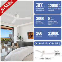 Ventilatore da Soffitto 1stshine Smart Control, Design Elegante, 3 Pale in ABS, Silenzioso e a Basso Profilo