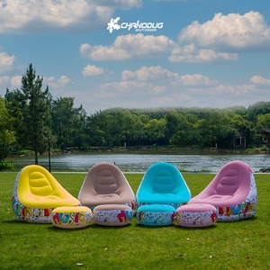 Modern Outdoor Inflatable Sofa Chair Portable Camping <b>Bean</b> <b>Bag</b> Foldable Internet Celebrity Thickened Flocking Bed Home Leisure - Product Image 2