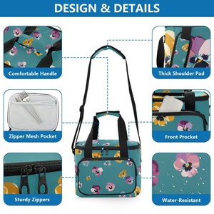 กระเป๋าเก็บความเย็นแบบมืออาชีพ ลายฮาวาย ทนทาน ผลิตจากผ้า 600D กันน้ำ เก็บอุณหภูมิได้ดี เหมาะสำหรับใส่เค้ก อาหารกลางวัน สำหรับผู้ใหญ่ - Product Image 4