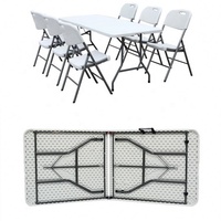 Table de bar pliante en plastique résistante aux intempéries, table haute carrée pour cocktail, pour l'extérieur et les événements.