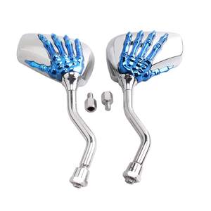 Espejo Retrovisor Lateral con Diseño de Calavera de 8mm y 10mm para Motocicletas, Scooters, Ciclomotores y Bicicletas Estándar - Product Image 1