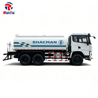 Camion-citerne tout-terrain Shacman 6*6 pour zones minières, camion de pulvérisation d'eau avec moteur de 400 CV