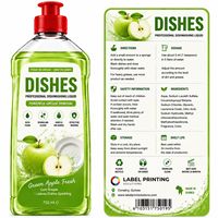 Étiquettes personnalisées pour produits de nettoyage, autocollants adhésifs, logo de marque, vinyle imperméable, impression d'emballages pour bouteilles de lessive