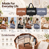 Sac fourre-tout en toile grand format, spacieux et durable, pour commandes régulières, avec étiquette privée et teinte foncée