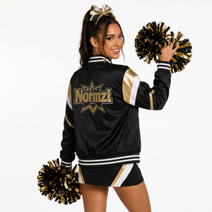 Tenues de danse et de cheerleading à sublimation de strass, avec pompons et nœuds, pour filles, uniformes et costumes de cheerleaders de la série <span class=keywords><strong>Cheer</strong></span> - Product Image 3