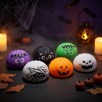 Mini-boulettes en plastique en forme de nourriture pour Halloween, anti-stress à presser, vente en gros