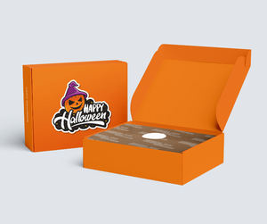 Luxury Halloween Mailer <b>Boxes</b> with Custom Logo Premium Embossed Printing <b>Small</b> Business Branding for Seasonal <b>Gifts</b> - Product Image 1