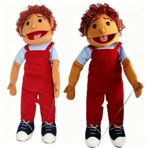 Set de marionetas de mano personalizadas para niños, marioneta de personaje infantil, marioneta de ventrilocuidador, marioneta de peluche para niños, marioneta con boca móvil - Product Image 5