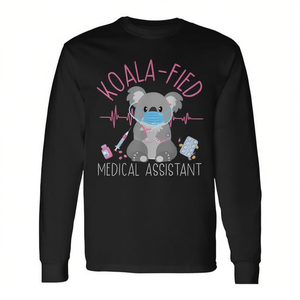 T-shirt à manches longues Koala-Fied pour assistants médicaux destiné aux professionnels de la santé - Product Image 2