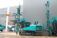 Foreuse hydraulique sur chenilles diesel pour forage de roche en surface, profondeur maximale 40m, pour la construction de trous de dynamitage miniers