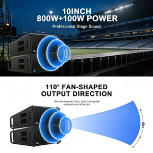 Sistema de Altavoces Activos de Línea Profesional <span class=keywords><strong>LEON</strong></span> AUDIO HDL-30A, Woofer Neo de 10 Pulgadas, Controlador de Titanio de 75 mm, 900 W, DSP, Bi-AMP Mono - Product Image 6
