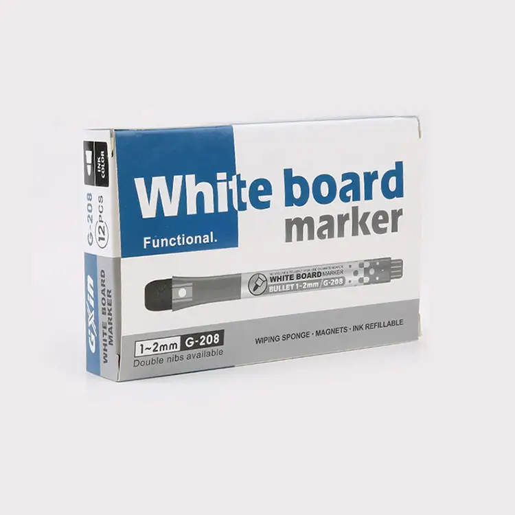 Effaceur magnétique professionnel avec surface fine, 8 couleurs, 1 pièce, stylo marqueur pour tableau blanc