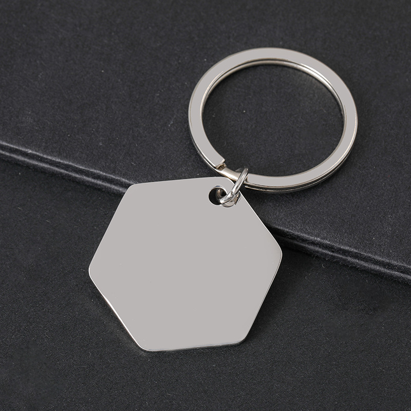 33.7mm*30mm+ key ring silver