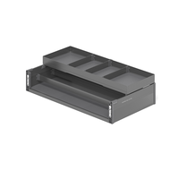 Tiroirs coulissants modernes et extensibles en aluminium écologique pour rangement d'épices de cuisine, avec fermeture amortie