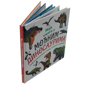 Livre usb pour enfants, personnalisé de haute qualité, éducatif pour les enfants, figurines de dinosaure Pop-Up