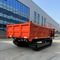 Hocheffizienter 2-Tonnen Mini-Raupendumper Kleiner Gummiketten-Dumper Raupentransportfahrzeug Raupentransporter