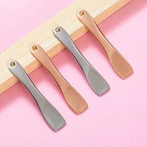 Custom Logo Mini Zinc Alloy Massage Face Cosmetic Facial <b>Makeup</b> Spatula <b>Eye</b> Cream Spoon - Product Image 1