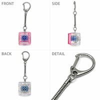 Mini-claviers en plastique anti-stress, porte-clés ludiques au design de clavier, jouets portables avec boutons amusants pour soulager le stress