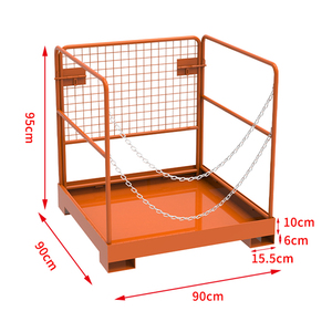 JIGONG pieghevole piattaforma di sicurezza carrello elevatore gabbia uomo attacco <span class=keywords><strong>cestello</strong></span> per la gestione di compiti difficili sicuro e affidabile - Product Image 2