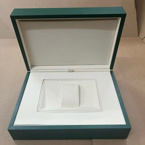 Caja de Reloj de Madera Personalizada de Lujo con Diseño de Superficie Ondulada, Nueva Caja de Reloj de Marca Verde 2025 Directo de Fábrica, Caja de Almacenamiento de Joyas para Relojes - Product Image 1